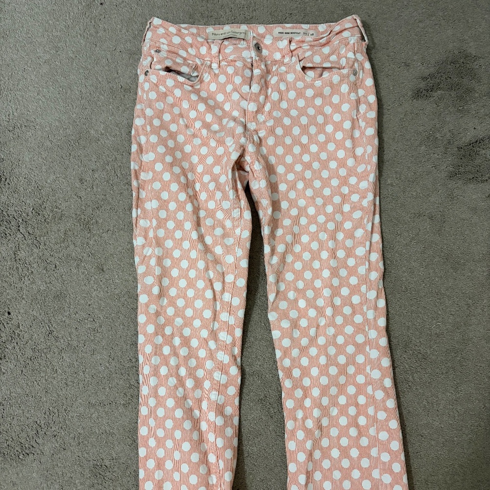 Anthropologie polka dot pants
